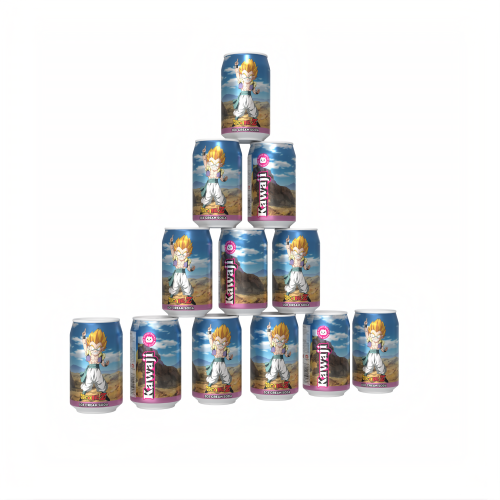 Dragon Ball Z Gotenks' Galactic Freeze - Ice Cream Flavour Soda, in display