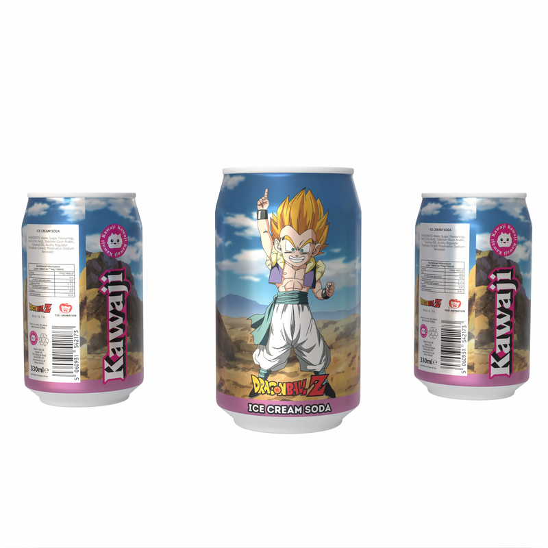 Dragon Ball Z Gotenks' Galactic Freeze - Ice Cream Flavour Soda, alternate view