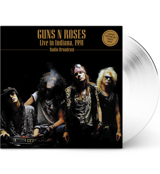 Guns N’ Roses – Live in Indiana, 1991 (Limited Edition 12-Inch Album on White Vinyl) collectible from Coda Records