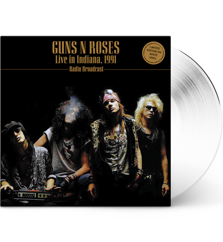 Guns N’ Roses – Live in Indiana, 1991 (Limited Edition 12-Inch Album on White Vinyl) collectible from Coda Records