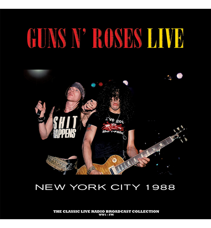 Guns N’ Roses – Live in New York City, 1988 (Limited Edition 12-Inch Album on 180g Yellow Cloudy Vinyl)