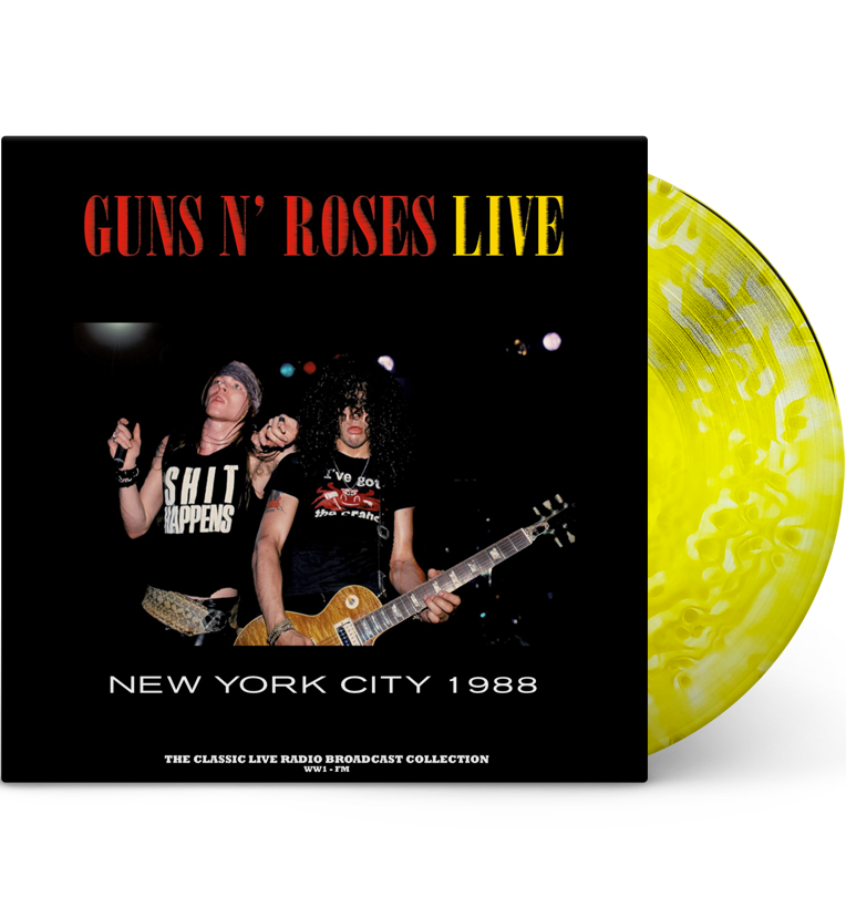 Guns N’ Roses – Live in New York City, 1988 (Limited Edition 12-Inch Album on 180g Yellow Cloudy Vinyl) collectible from C...