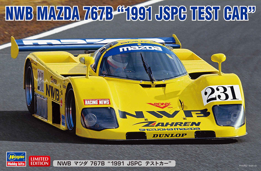 Hasegawa 1:24 Scale NWB Mazda 767B 1991 JSPC Test Car Kit