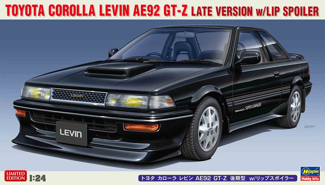 Hasegawa 1:24 Scale Toyota Corolla Levin AE92 GT-Z With Lip Spoiler Kit