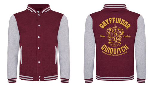 Harry Potter Gryffindor Quidditch Varsity Jacket collectible from Heroes Inc Dropship