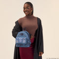 Loungefly - Harry Potter Hogwarts Denim Mini Backpack side angle