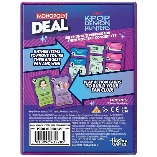 Monopoly Deal: KPop Demon Hunters, alternate view