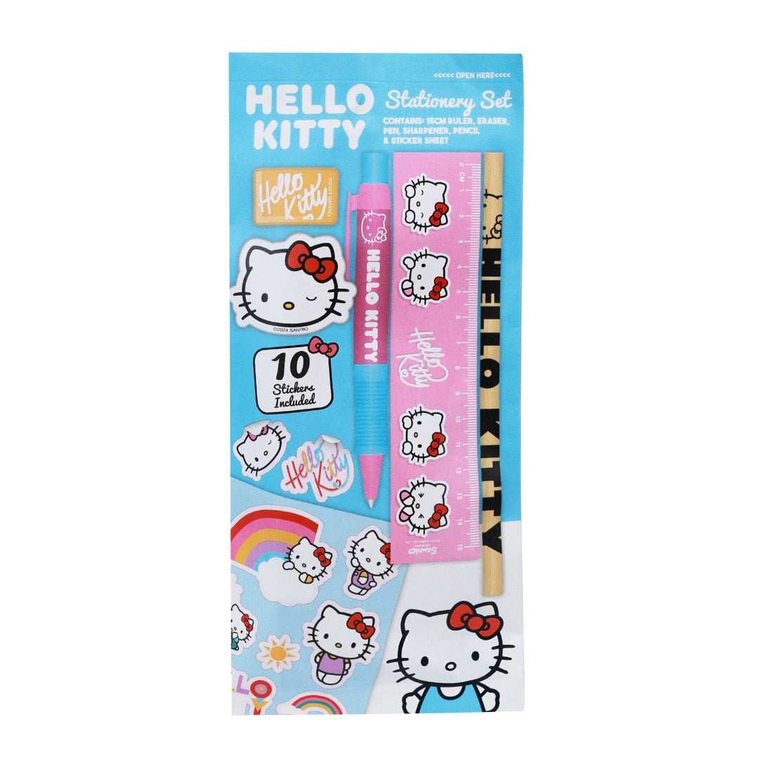 Hello Kitty 6-Piece Stationery Pouch