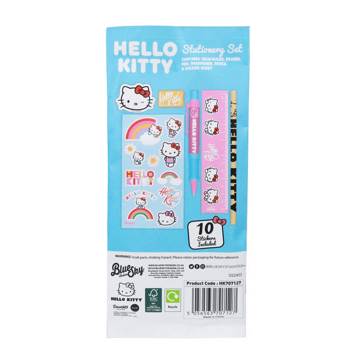 Hello Kitty 6-Piece Stationery Pouch
