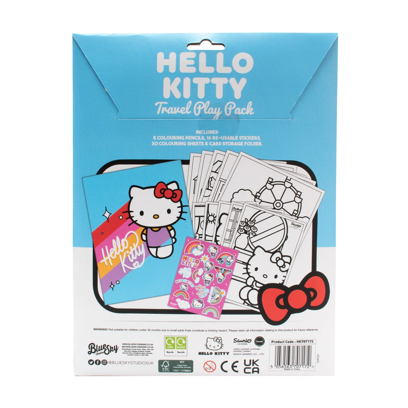 Hello Kitty Travel Activity Pack, side angle