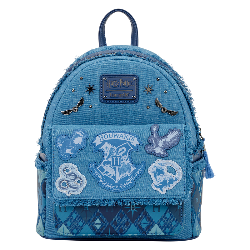 Loungefly - Harry Potter Hogwarts Denim Mini Backpack