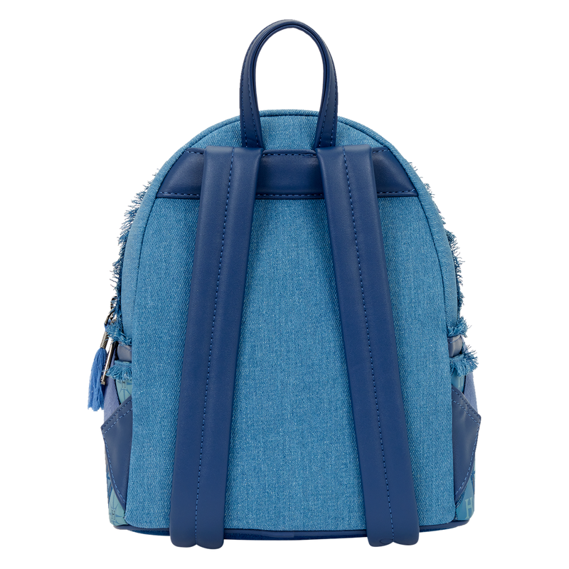 Loungefly - Harry Potter Hogwarts Denim Mini Backpack back view