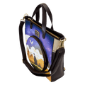 Loungefly - Harry Potter Hogwarts Starry Sky Convertible Backpack & Tote Crossbody Bag back view