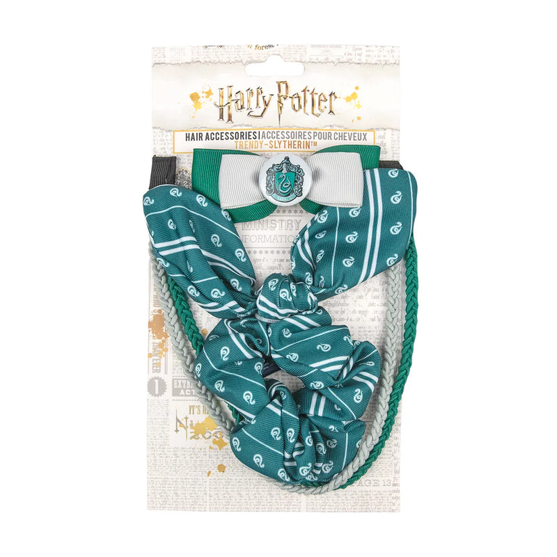 Harry Potter Trendy Slytherin Bunny Ear Hair Set, showing reverse