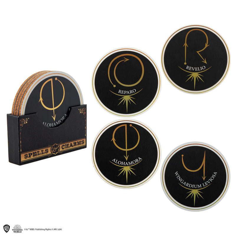 Harry Potter Spells and Charms Coaster Set Series 2, in display