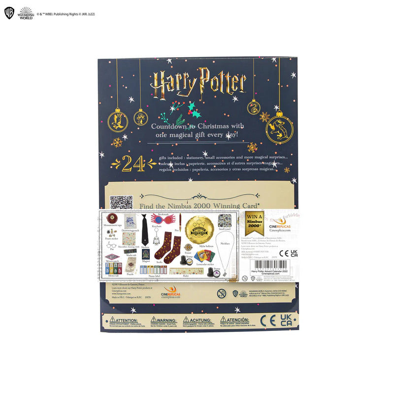 Harry Potter Advent Calendar with Nimbus 2000 Sweepstake, in display