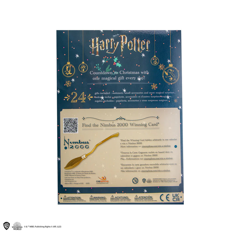 Harry Potter Advent Calendar with Nimbus 2000 Sweepstake, rear view