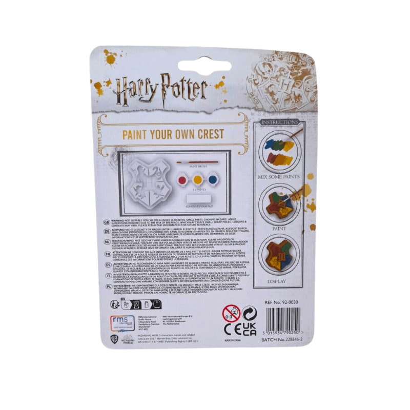 Harry Potter Paint Your Own Crest, alternate view