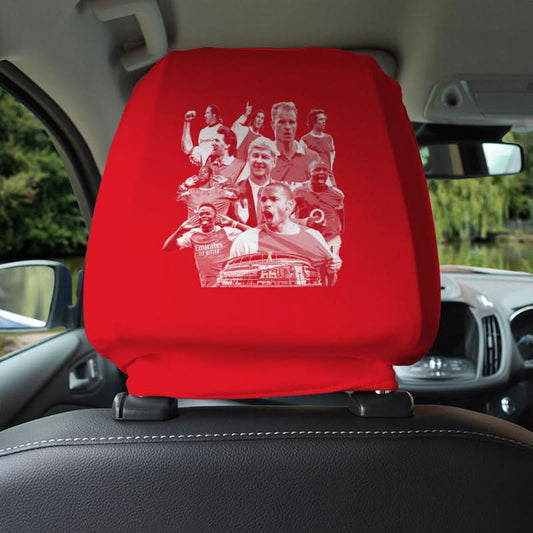The Gooners Montage - Pack of 2 Car Seat Headrest Covers collectible from https://britishmade.gifts/