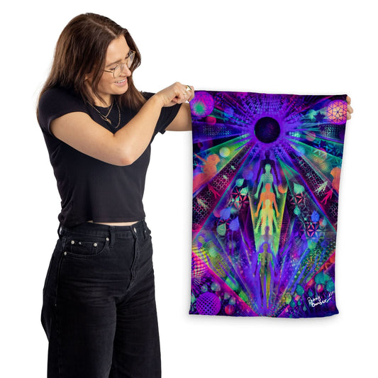 Penny Banger - Trippy - Lightweight, Microfibre Tea Towel collectible from https://britishmade.gifts/