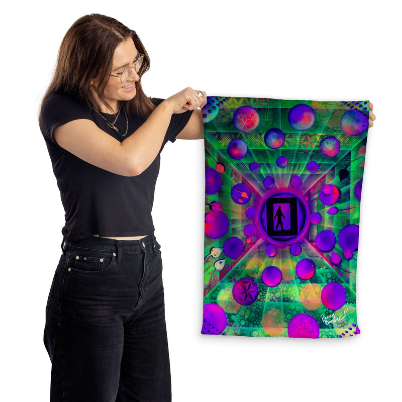 Penny Banger - Hallucinogenics - Lightweight, Microfibre Tea Towel collectible from https://britishmade.gifts/