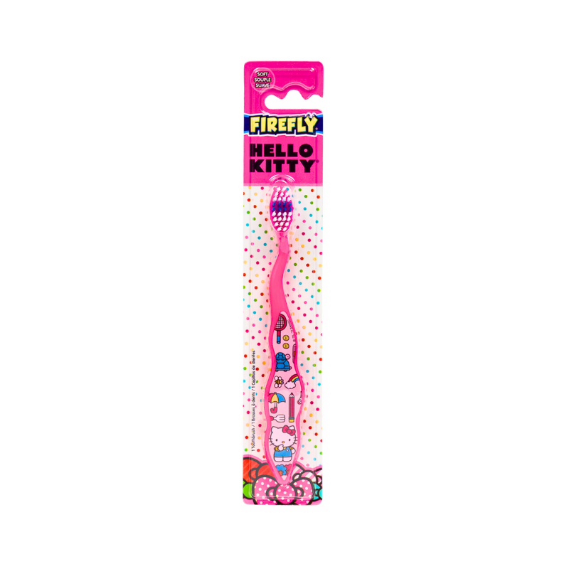 Hello Kitty Firefly Soft Bristle Pink Toothbrush collectible from PoundFun