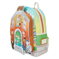 Loungefly Hey Arnold! Sunset Arms Boarding House Mini Backpack, side angle