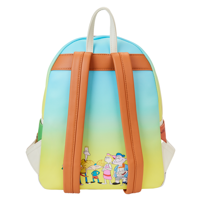 Loungefly Hey Arnold! Sunset Arms Boarding House Mini Backpack, rear view