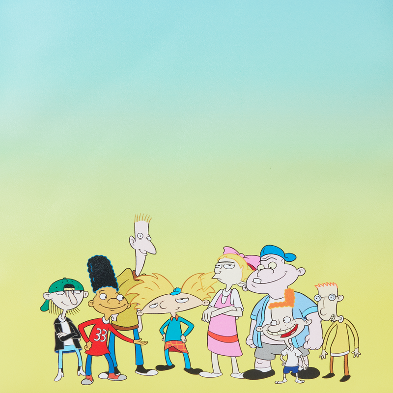 Loungefly Hey Arnold! Sunset Arms Boarding House Mini Backpack, packaging shot