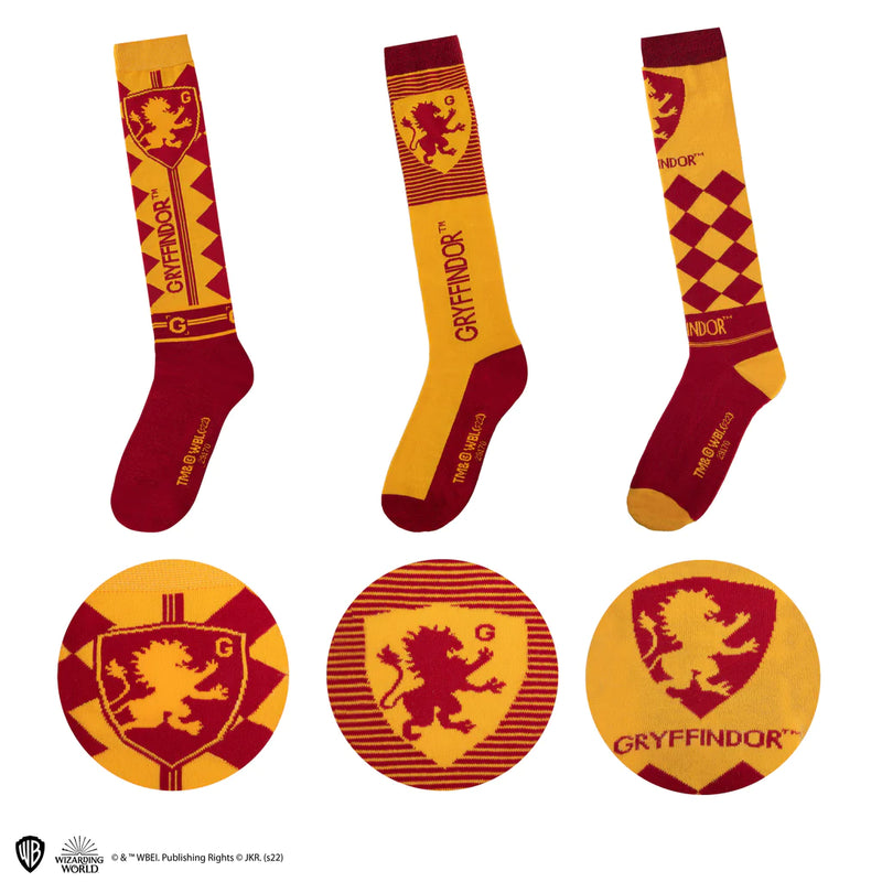 Harry Potter Gryffindor High Socks 3-Pack