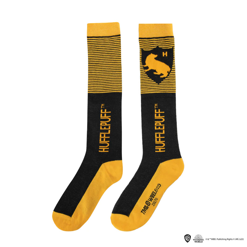 Harry Potter Hufflepuff High Socks 3-Pack, side angle