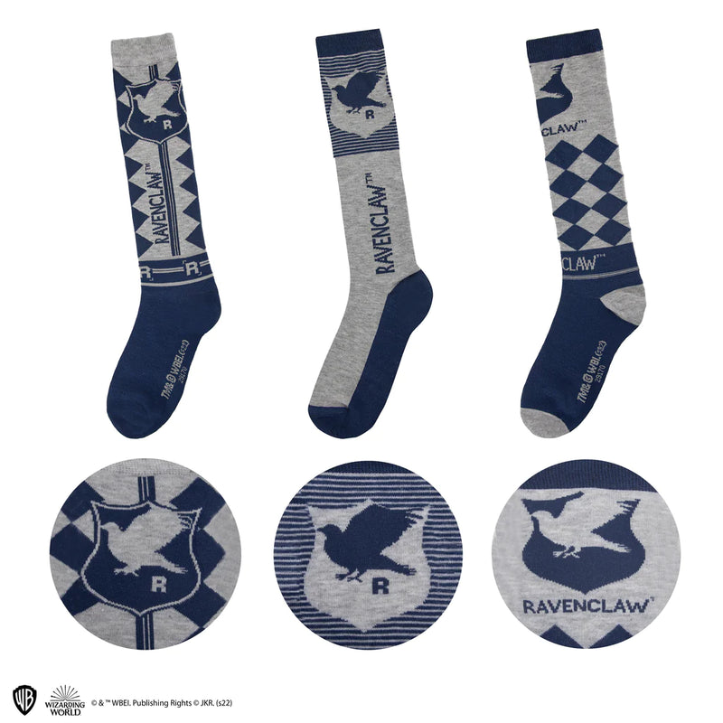 Harry Potter Ravenclaw High Socks 3-Pack