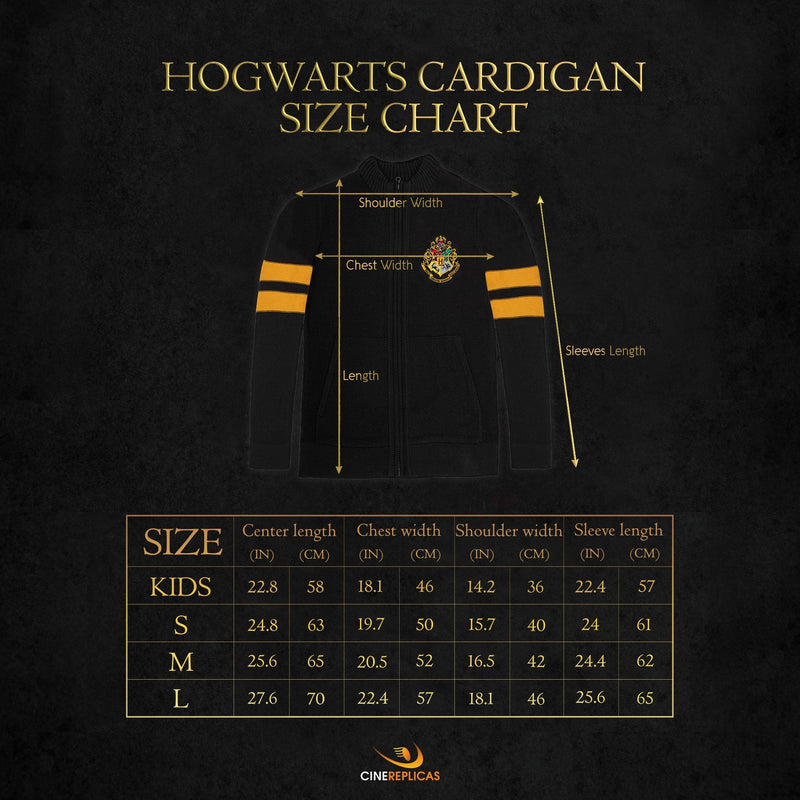Harry Potter Hogwarts Zip-Up Cardigan, packaging shot