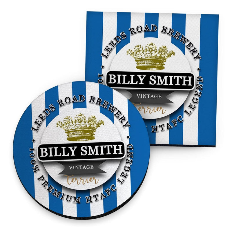 Huddersfield Billy Smith - Football Coaster - Square Or Circle collectible from https://britishmade.gifts/