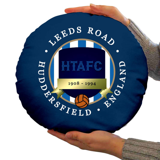 Huddersfield Road - Football Legends - Circle Cushion 14 collectible from https://britishmade.gifts/