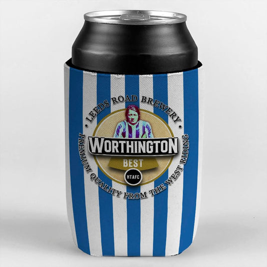 Huddersfield Worthington - Football Legends - Can Cooler collectible from https://britishmade.gifts/