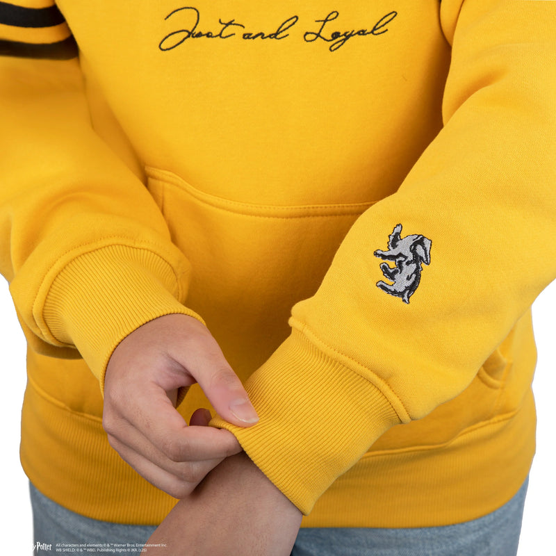 Harry Potter Hufflepuff Kids Hoodie, side angle