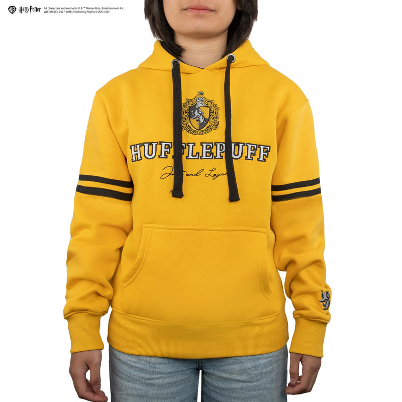 Harry Potter Hufflepuff House Hooded Sweatshirt, side angle