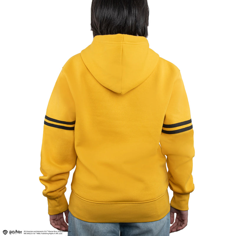 Harry Potter Hufflepuff Kids Hoodie, rear view