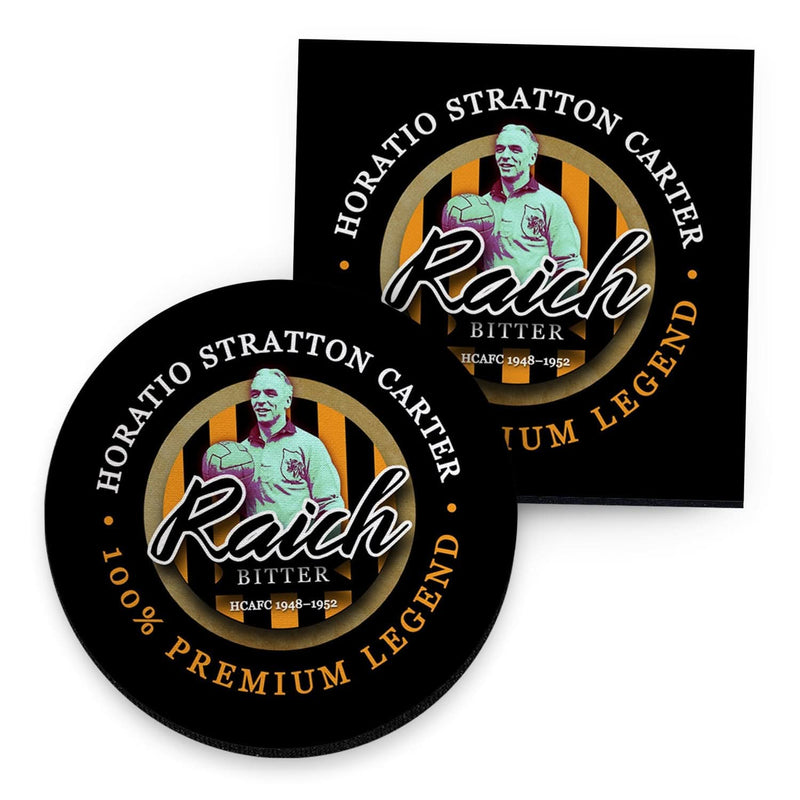 Hull Raich - Football Coaster - Square Or Circle collectible from https://britishmade.gifts/