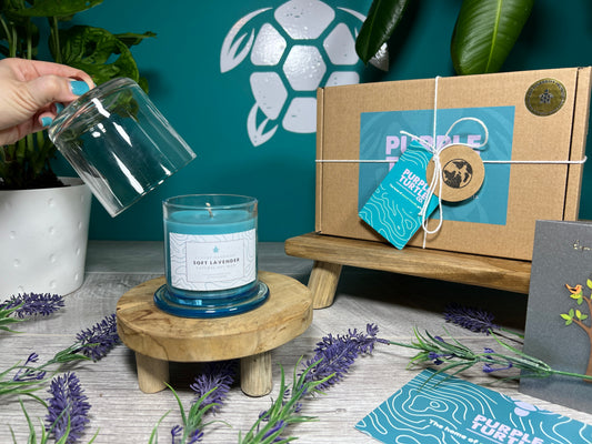 Soy Wax Lavender Candle Gift Set, alternate view