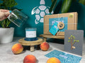 Soy Wax Peach Candle Gift Set, alternate view