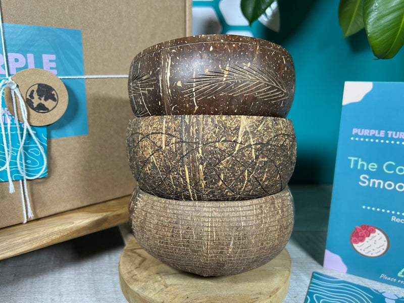 Coconut Bowl Vegan Gift Set, rear view