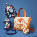 Loungefly - Inside Out 2 Anxiety Tote Crossbody Bag with Coin Bag close up detail