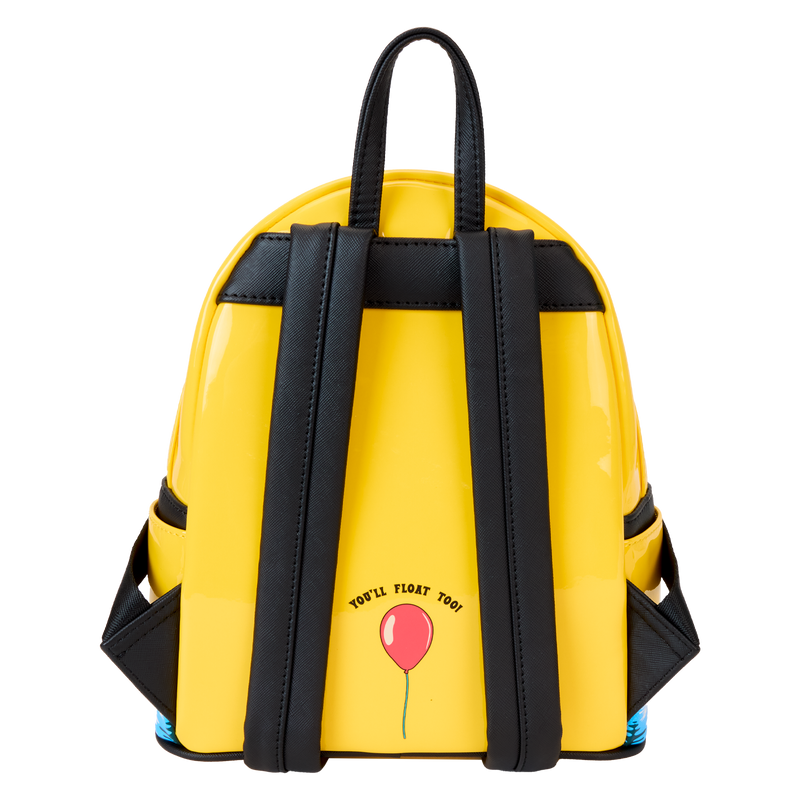 Loungefly - IT Pennywise Raincoat Cosplay Glow Mini Backpack detail shot