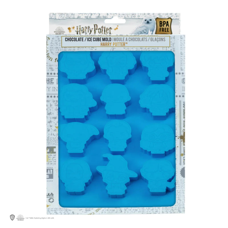 Harry Potter 12 Character Chocolate and Ice Cube Silicone Mould, in display