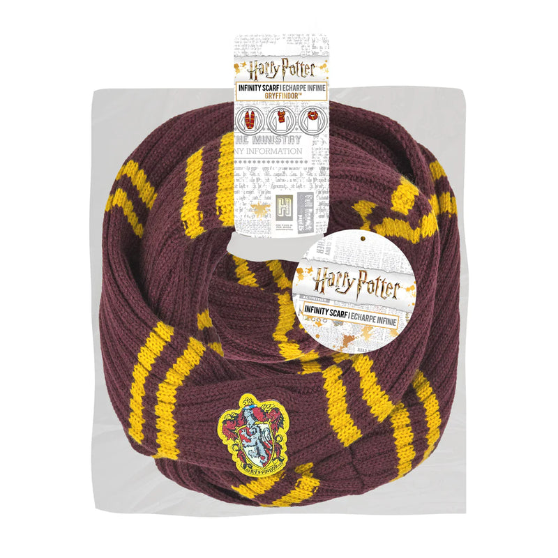 Harry Potter Gryffindor Infinity Loop Scarf, packaging shot