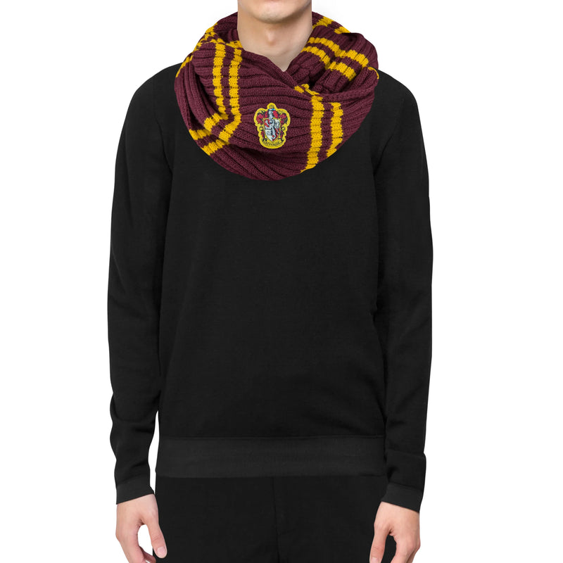 Harry Potter Gryffindor Infinity Loop Scarf, side angle