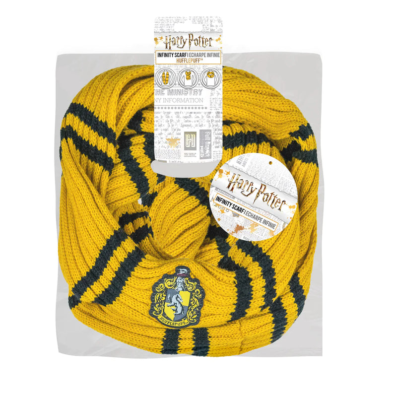 Hufflepuff Infinity Scarf, packaging shot
