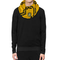 Hufflepuff Infinity Scarf, side angle